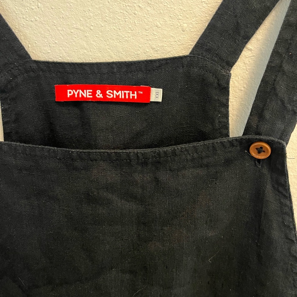 Pyne & Smith Overall No.10 in Black Linen - XXL